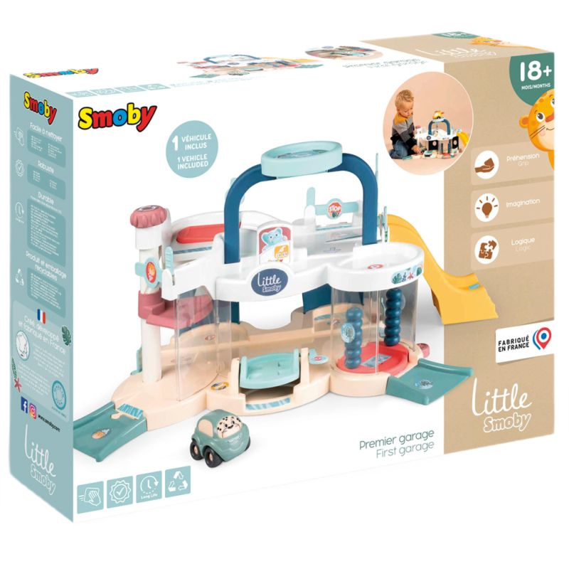 Игровой набор Smoby Little Первый гараж с машинкой (7600140202)