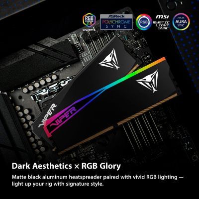 Модуль пам\'яті для комп\'ютера DDR5 32GB (2x16GB) 6400 MHz Viper Elite 5 Ultra RGB Patriot (VEUR532G6432K)