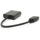 Переходник HDMI M to VGA F + Audio 0.1m 4K/2K black Voltronic (YT-C-HDMI(M)/VGA(F)+AUX-B)