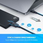 Дата кабель USB-C 3.1 to Micro USB 3.0 1.0m 3A US312 black Ugreen (20103)
