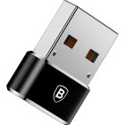 Переходник USB 2.0 AF to USB-C black Baseus (CAAOTG-01)