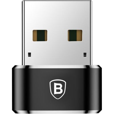 Переходник USB 2.0 AF to USB-C black Baseus (CAAOTG-01)
