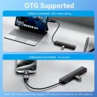 Концентратор Vention USB to 4xUSB 3.2 Gen2 + USB-C 10Gbps 0.15m black (CHOBB)