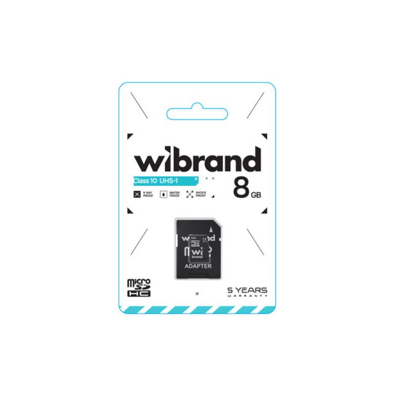 Карта памяти Wibrand 8GB microSD class 10 (WICDHC10/8GB-A)
