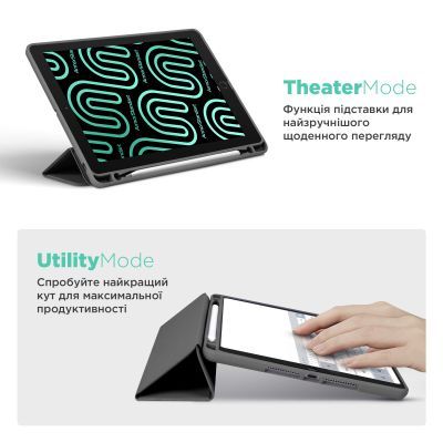 Чехол для планшета Armorstandart Smart Fold Pen Apple iPad Pro 13 (2024) Dark Grey (ARM78139)