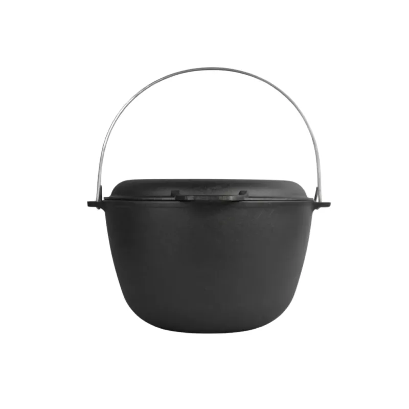 Котел туристический Brizoll чавунний з кришкою-сковородою10 л (KT10-2)