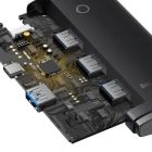 Концентратор Baseus USB-C to 4xUSB 3.0 1.0m black (WKQX030401)