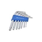 Ключ Стандарт TORX Г-подібний з отвором 7шт. (TKS0701)