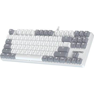 Клавиатура GamePro Genesis Metallic (MK110W) Outemu Red Switch USB UA White (MK110W)