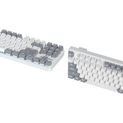 Клавиатура GamePro Genesis Metallic (MK110W) Outemu Red Switch USB UA White (MK110W)