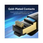 Патч-корд 1м, S/FTP cat 8 RJ-45 black Vention (IKABF)