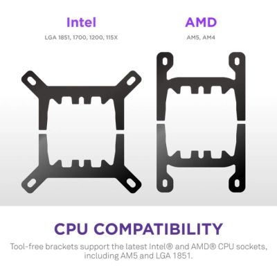Система рідинного охолодження NZXT Kraken Plus V2 360mm AIO liquid cooler w/Displ (RL-KN360-B2)