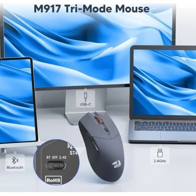 Мышка Redragon M917GB ST4R Pro Wireless/Bluetooth Black (72209)