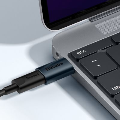 Перехідник USB 3.1 M to USB-C F blue Baseus (ZJJQ000103)