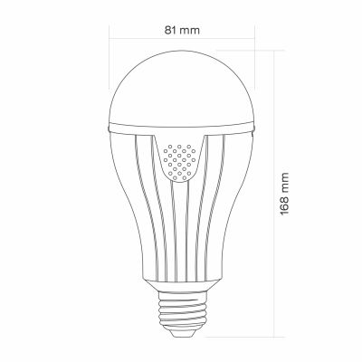 Лампочка TITANUM акумуляторна A80 12W E27 4000K 230V (TL-EMA80-12274)
