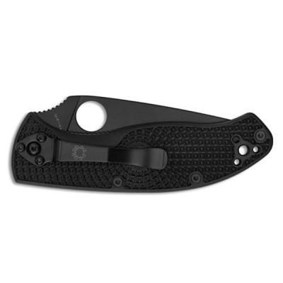 Нож Spyderco Tenacious Black Blade Lightweight полусеррейтор (C122PSBBK)