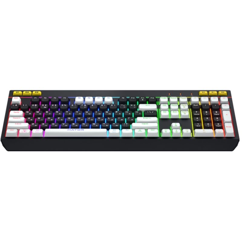 Клавиатура Hator Icefall USB Black/White (HTK400UA)