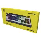 Клавиатура Hator Icefall USB Black/White (HTK400UA)