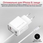 Зарядное устройство Promate 20W PD Lightning + USB QC3.0 (icharge-pdqc3.white)