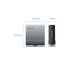 Концентратор Vention USB-C 15-in-1 2xHDMI + DisplayPort + RJ45 + SD/TF + 3.5mm gray (TPUH0)