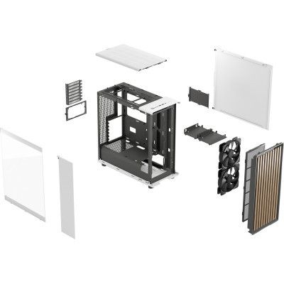 Корпус для ПК Fractal Design North Chalk White TG Clear Tin (FD-C-NOR1C-04)