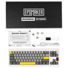 Клавіатура Epomaker Shadow-X 70 Mulan Switch Hot-Swap LCD Screen RGB Wireless/Bluetooth/USB UA White (SHX-W-M)