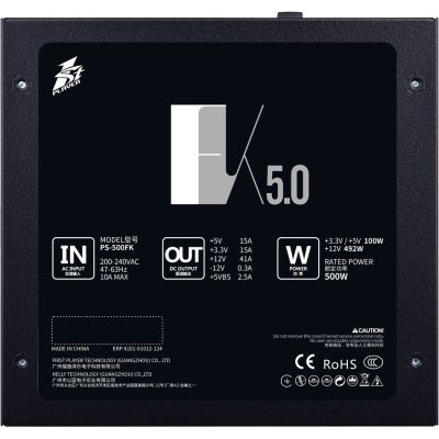 Блок питания 1stPlayer 500W (FK-500-BK-EU)