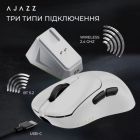 Мышка Ajazz AJ179PRO Wireless/Bluetooth/USB Charging Dock White (AJ179-PRO-W)