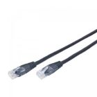 Патч-корд 0.5м, UTP, cat.5e, CCA, black Cablexpert (PP12-0.5M/BK)