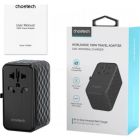 Зарядний пристрій Choetech 4xUSB 100W PD (2хUSB-C+2хUSB-A) сharger diamond model black (PD6028-BK)