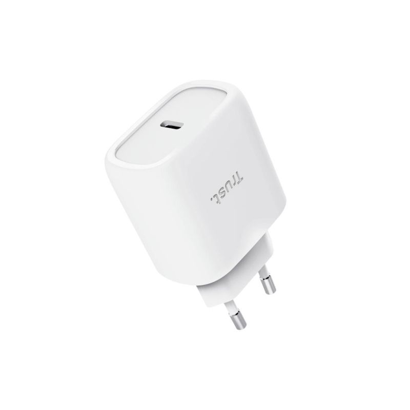 Зарядний пристрій Trust USB-C 45W GaN PD/PPS white (25522_TRUST)