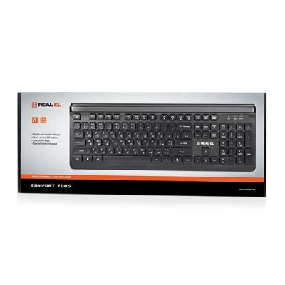 Клавіатура REAL-EL 7085 Comfort Black (EL123100032)