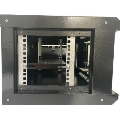 Шкаф настенный GEAR 12U 19\'\' 530x400x600 мм, + полка 19", black (GWMSN-12U)