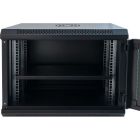 Шкаф настенный GEAR 9U 19" 600x450x500 мм, + полка 19", black (GWMSN-9U-600-450)