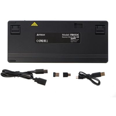 Клавіатура A4Tech FBX53C Wireless/Bluetooth UA Black (4711421001908)