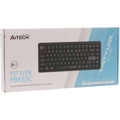 Клавіатура A4Tech FBX53C Wireless/Bluetooth UA Black (4711421001908)