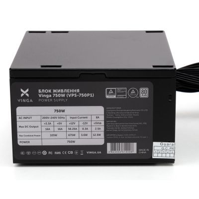 Блок живлення Vinga 750W ОЕМ (VPS-750P1)