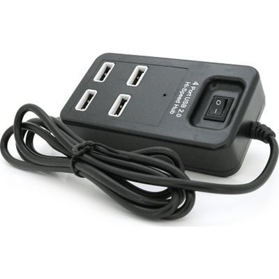Концентратор Voltronic USB 2.0 to 4xUSB black (YT-HWS4-B)