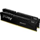 Модуль пам\'яті для комп\'ютера DDR5 16GB (2x8GB) 6000 MHz Beast Black EXPO Kingston Fury (ex.HyperX) (KF560C30BBEK2-16)