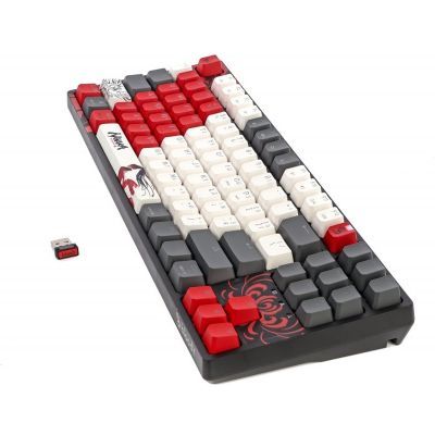 Клавіатура A4Tech Bloody WS87 Naraka Wireless/Bluetooth Black/Red (4711421001113)