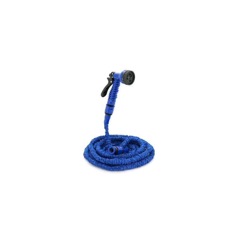 Шланг для поливу Voltronic , 5-15м/50ft, + розпилювач, насадка на кран, Blue, Box (KY-150B)