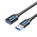 Дата кабель USB 3.2 AM/AF 0.5m 10Gbps PVC black Vention (CBOBD)