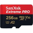 Карта памяти SanDisk 256 GB microSDXC UHS-I U3 Extreme Pro+SD Adapter (SDSQXCD-256G-GN6MA)