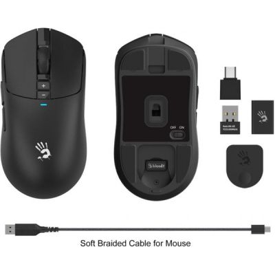 Мишка A4Tech Bloody R72 Ultra Wireless/USB Black (4711421000895)