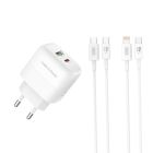 Зарядний пристрій XO 1xUSB QC3.0 + 1xUSB-C PD20W (XO-QC37)