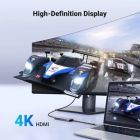 Концентратор Ugreen USB-C to HDMI + 3xUSB 3.0 + PD CM511 gray (15596)