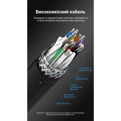 Кабель для принтера USB 3.0 AM/BM 1.5m black Vention (COOBG)