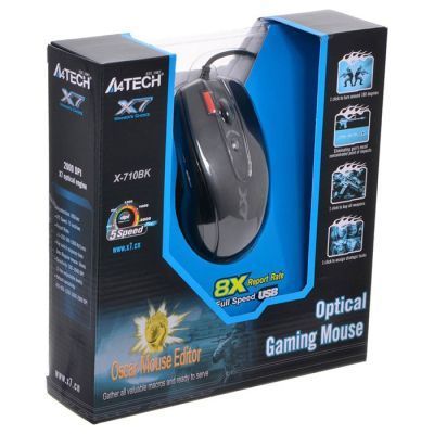 Мишка A4Tech X-710BK black (4711421757874)