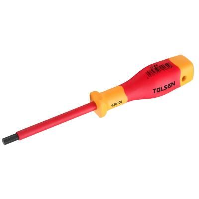 Викрутка Tolsen Premium діелектрична VDE шестигранна H 6.0х100 мм (V31006)