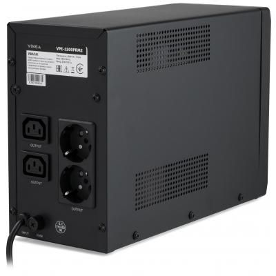 Пристрій безперебійного живлення Vinga LED 1200VA ( (VPE-1200PRM2) ) (VPE-1200PRM2)